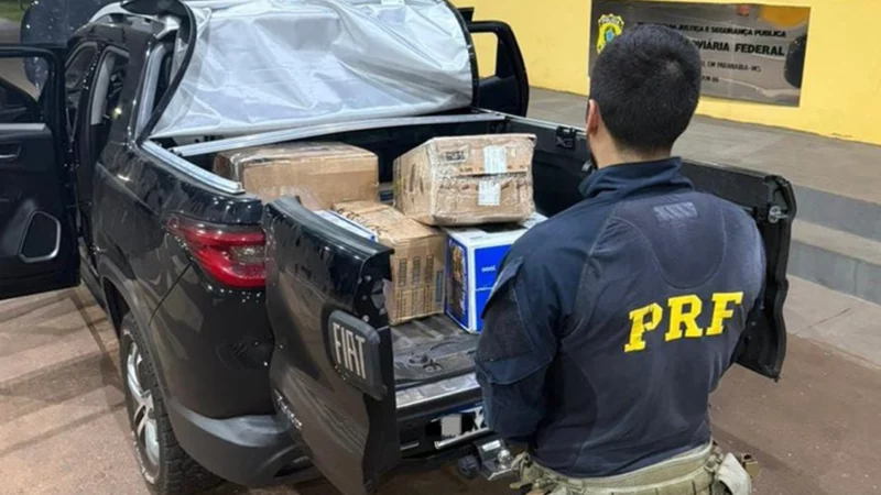 PRF apreendeu 304 Kg de maconha na BR-158 em Paranaíba nesta terça