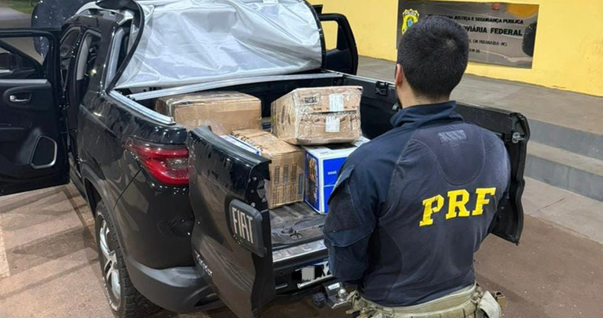 PRF apreendeu 304 Kg de maconha na BR-158 em Paranaíba nesta terça