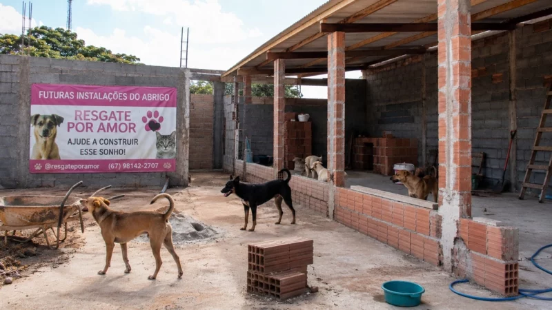 Protetora abandona pós-graduação para construir abrigo e salvar animais resgatados em Paranaíba