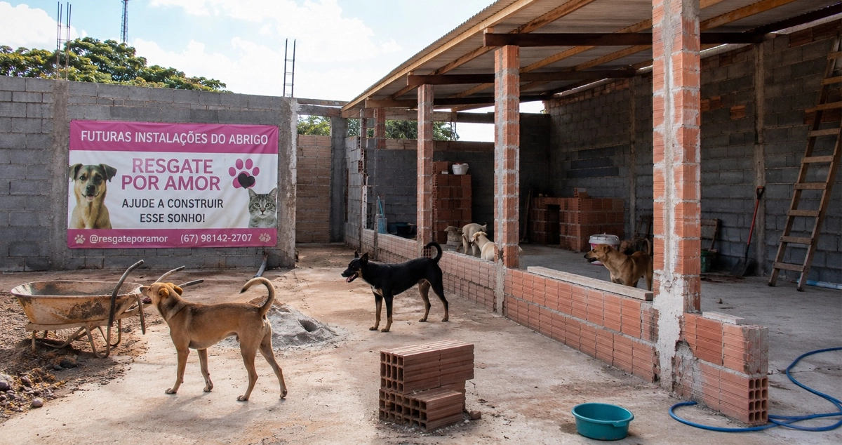 Protetora abandona pós-graduação para construir abrigo e salvar animais resgatados em Paranaíba