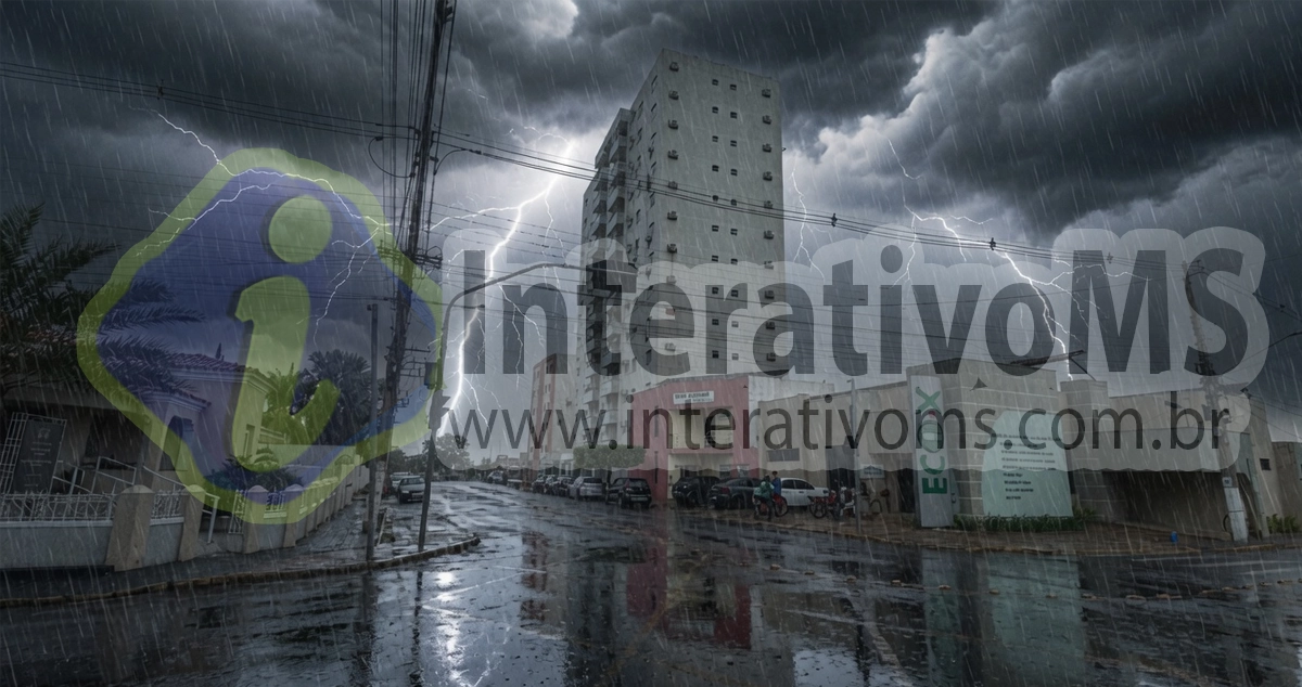 Alerta de granizo e chuva intensa coloca Paranaíba em atenção nesta sexta-feira