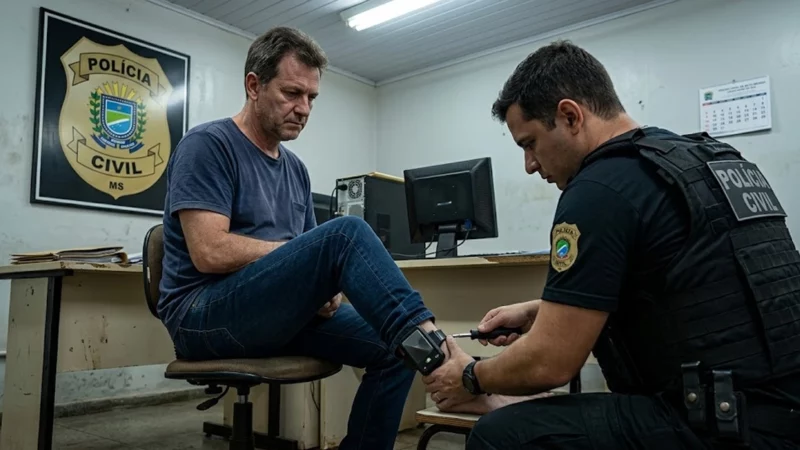 Homem recebe tornozeleira eletrônica após ameaças contra mulher em Paranaíba