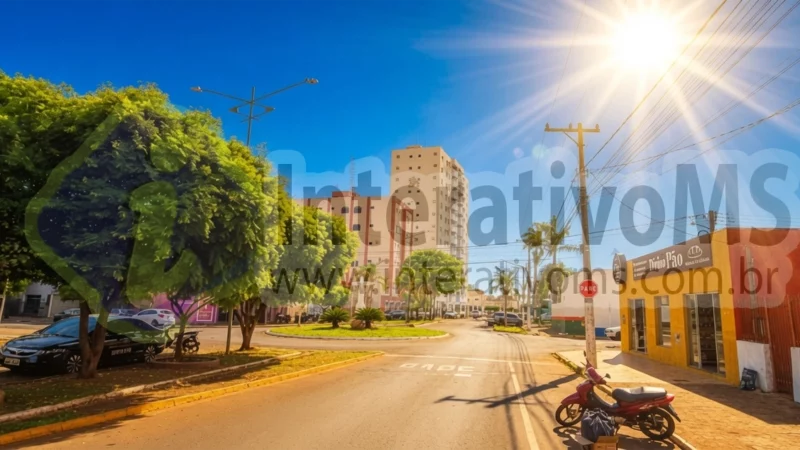 Tempo seco em Paranaíba deve reduzir umidade para 20% e elevar temperaturas