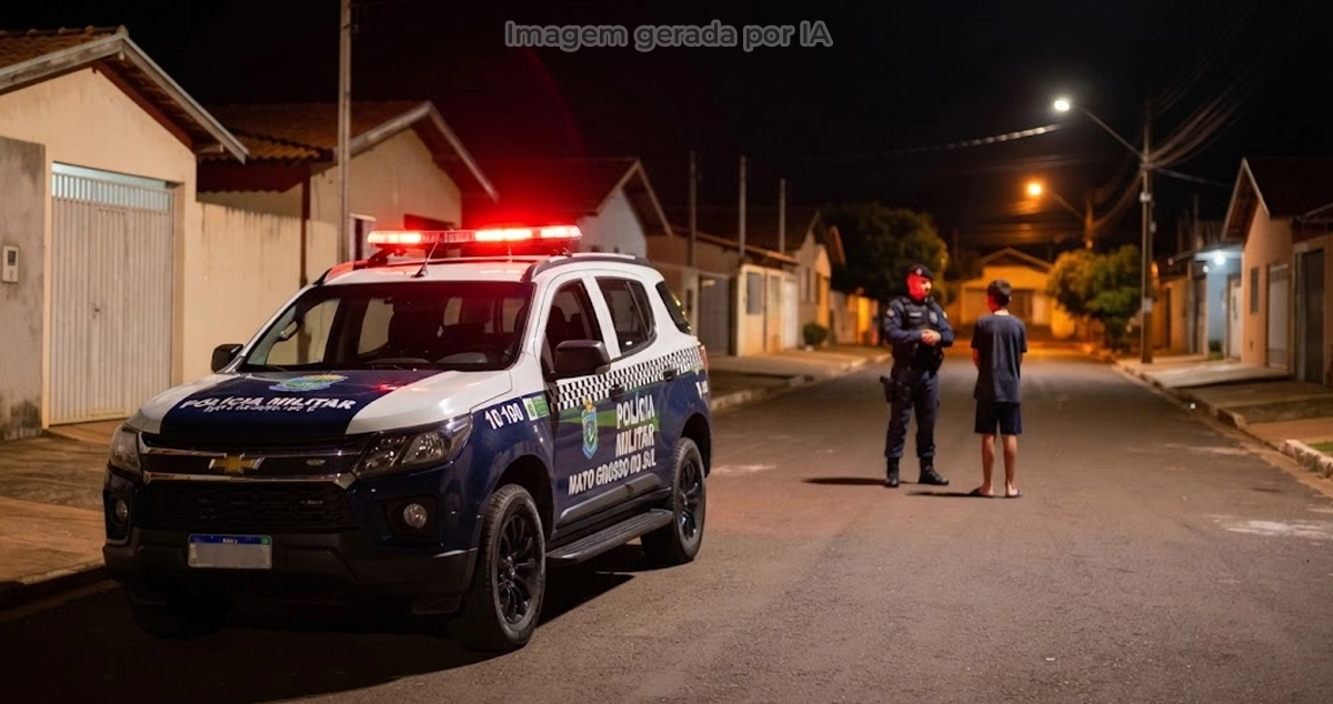 Adolescente de 16 anos é contido pela polícia após ameaçar o pai em Paranaíba