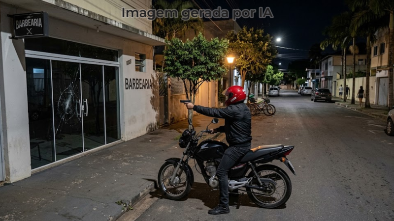 Barbearia é alvo de disparos de arma de fogo em Paranaíba