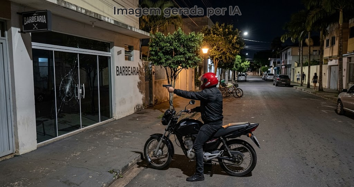 Barbearia é alvo de disparos de arma de fogo em Paranaíba
