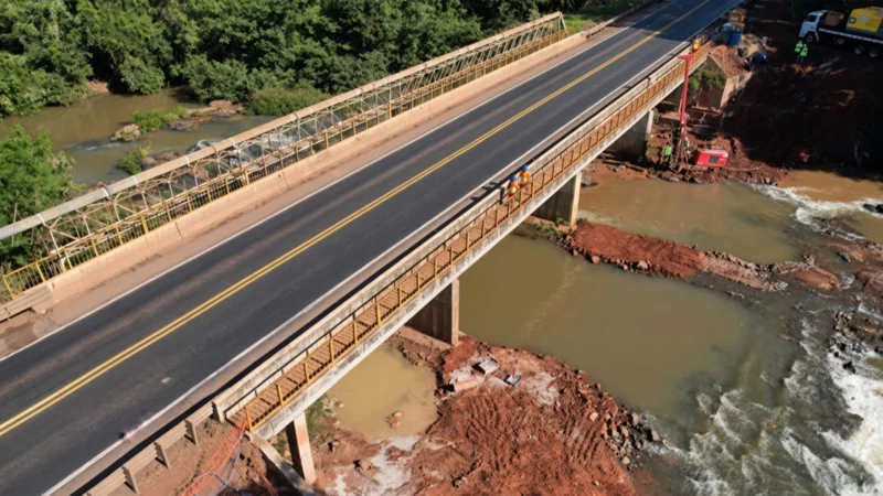 Pare e Siga na BR-158: obras em pontes exigem atenção dos motoristas em Paranaíba e Aparecida do Taboado