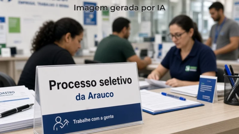 Processo seletivo da Arauco oferece vagas em Paranaíba nesta terça-feira