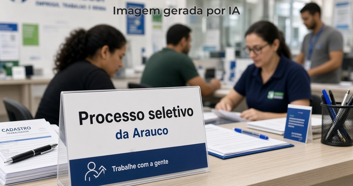 Processo seletivo da Arauco oferece vagas em Paranaíba nesta terça-feira