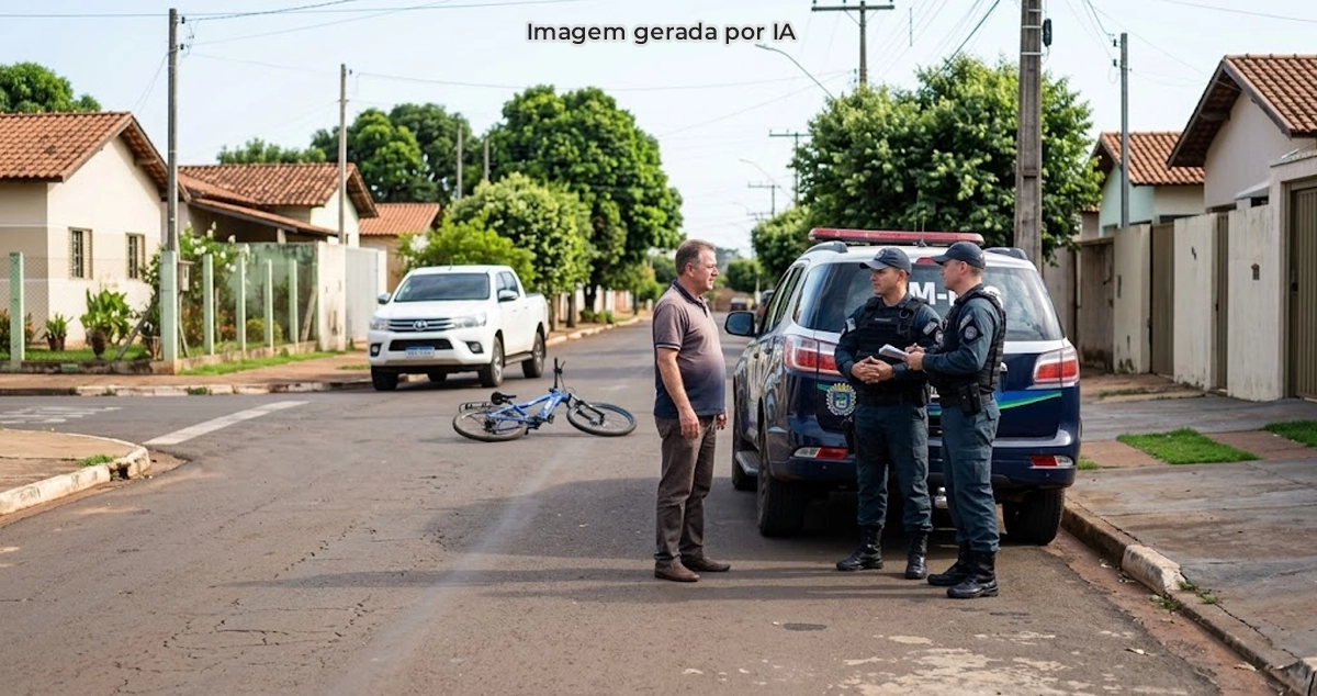 Adolescente fica ferida após caminhonete avançar sinal de pare em Paranaíba