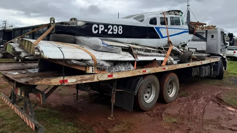 Avião apreendido com cocaína é leiloado por R$ 960 mil em MS