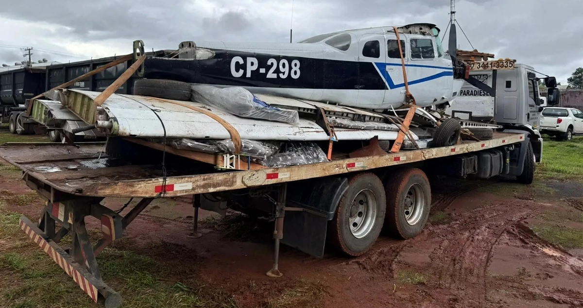 Avião apreendido com cocaína é leiloado por R$ 960 mil em MS