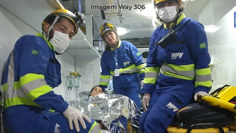 Bebê nasce em viatura de resgate da Way na MS-306 em Costa Rica