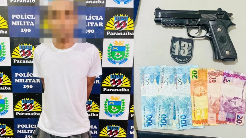 Homem com tornozeleira é preso após assalto em Paranaíba