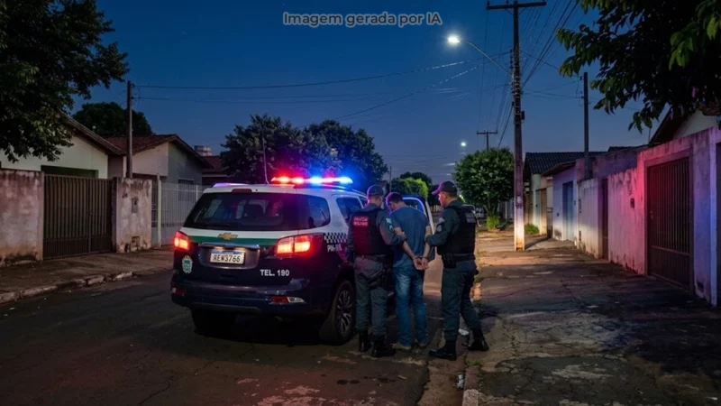 Homem de 40 anos é preso após pai de 71 anos acionar a PM em Paranaíba