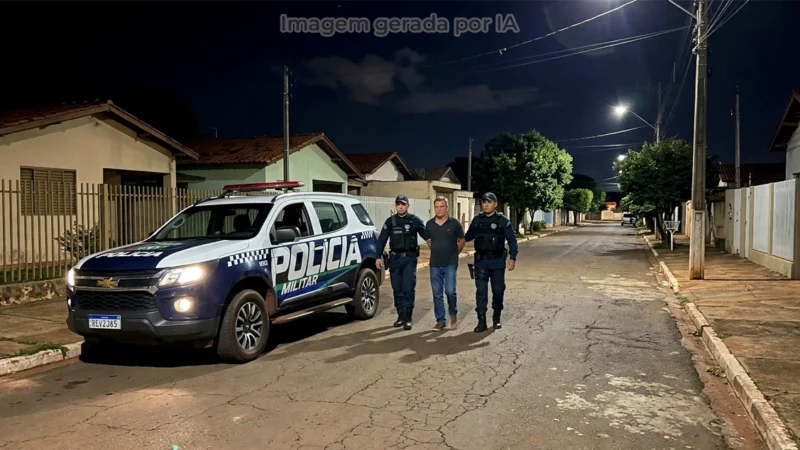 Homem é conduzido à delegacia após ameaça em discussão por câmera de segurança em Paranaíba