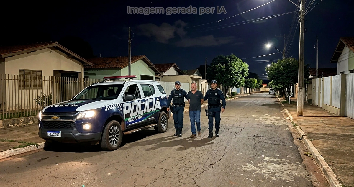 Homem é conduzido à delegacia após ameaça em discussão por câmera de segurança em Paranaíba
