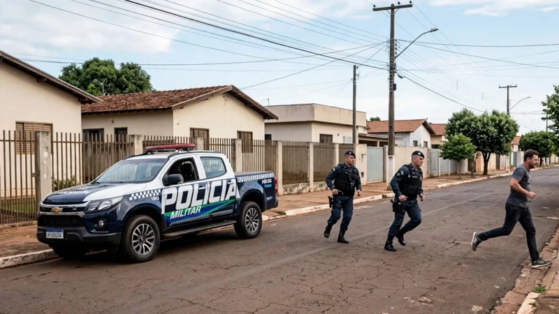 Homem faz idosa de refém ao tentar fugir da Polícia Militar em Paranaíba
