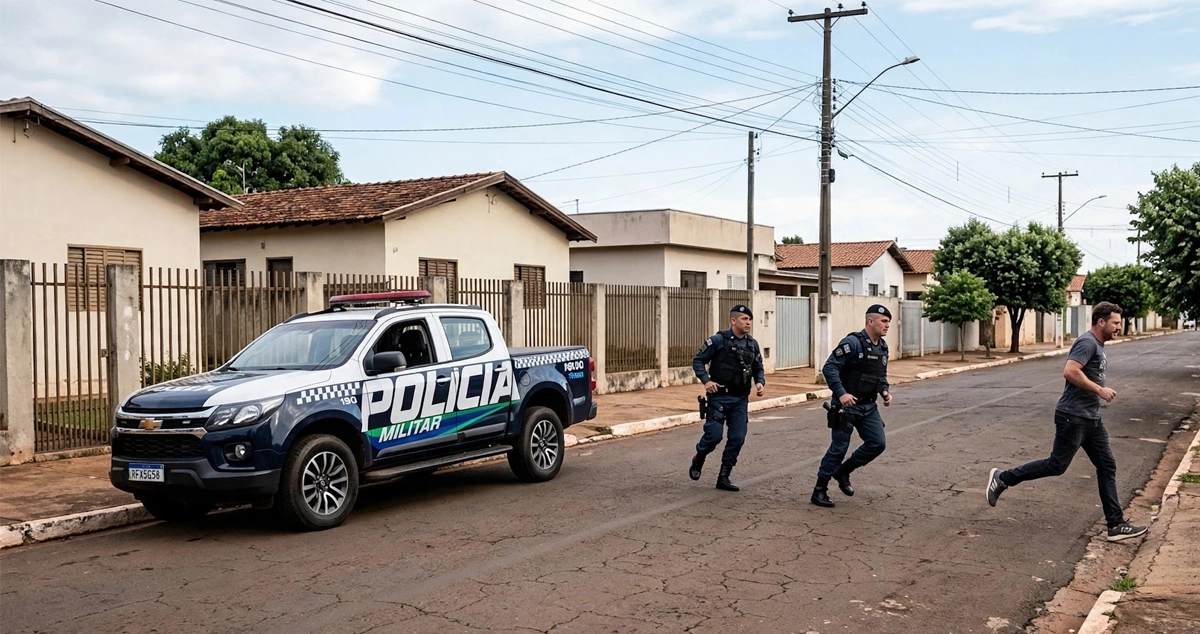 Homem faz idosa de refém ao tentar fugir da Polícia Militar em Paranaíba