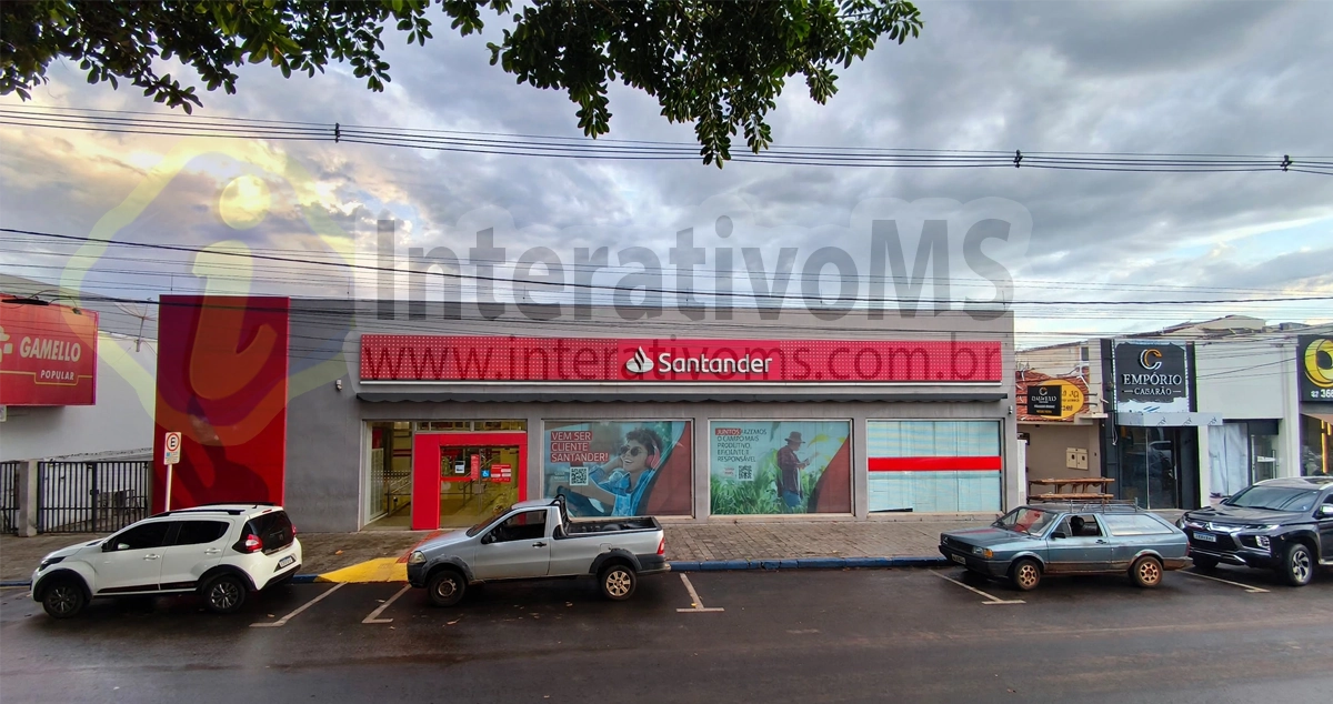 Agência do Santander não funciona mais a partir desta sexta em Paranaíba