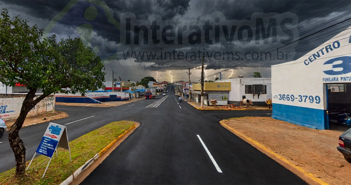 INMET coloca Paranaíba em alerta para tempestades nesta sexta-feira