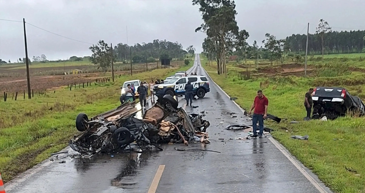 Casal morre e bebê fica gravemente ferido em acidente em MS