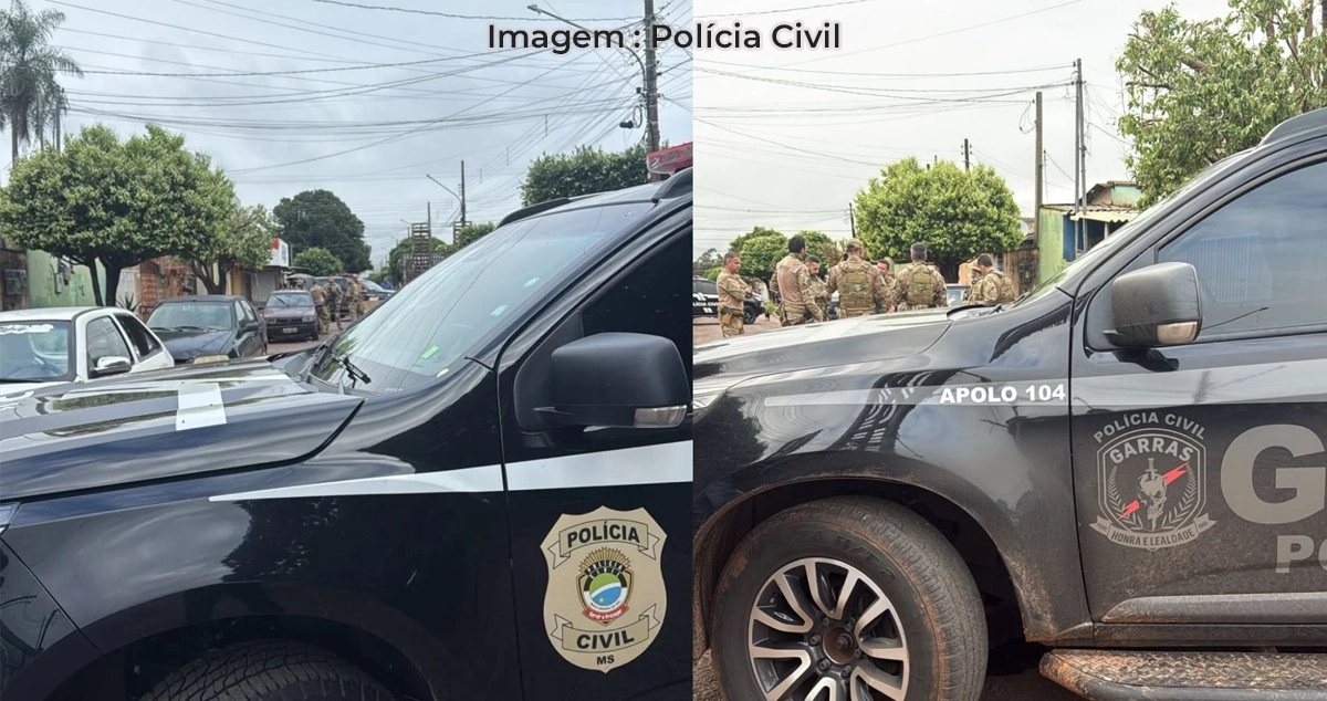 ‘Operação Descarrilho’ contra o CV em MS termina com três mortos em confrontos com a polícia