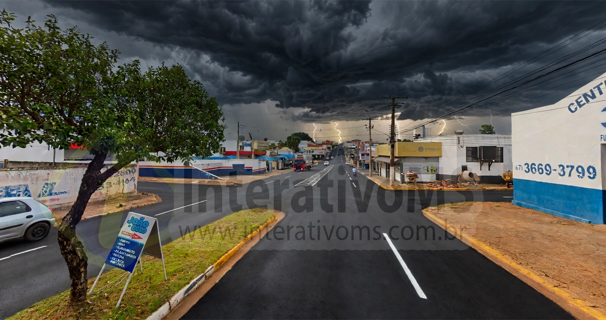 Previsão do tempo indica chuva em Paranaíba no fim de semana das Eleições 2026
